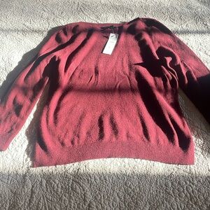 Ann Taylor burgundy sweater